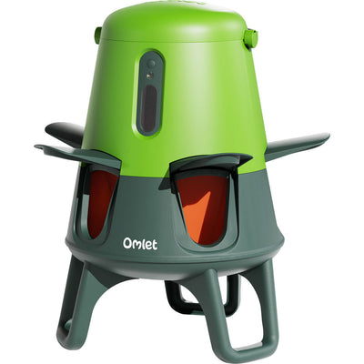 Omlet No Waste Chicken Feeder, Leaf, 12 lb - Ground Feeder