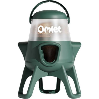 Omlet No Waste Chicken Feeder, Sage, 6 lb - Ground Feeder