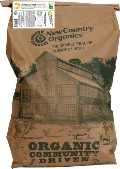 New Country Organics Organic Corn Free Layer Feed, 25 lb