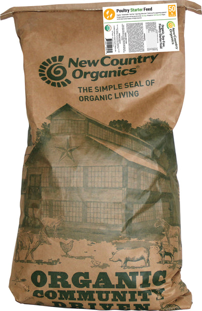 New Country Organics Organic Soy Free Poultry Starter, 40 lb - Starter Feed