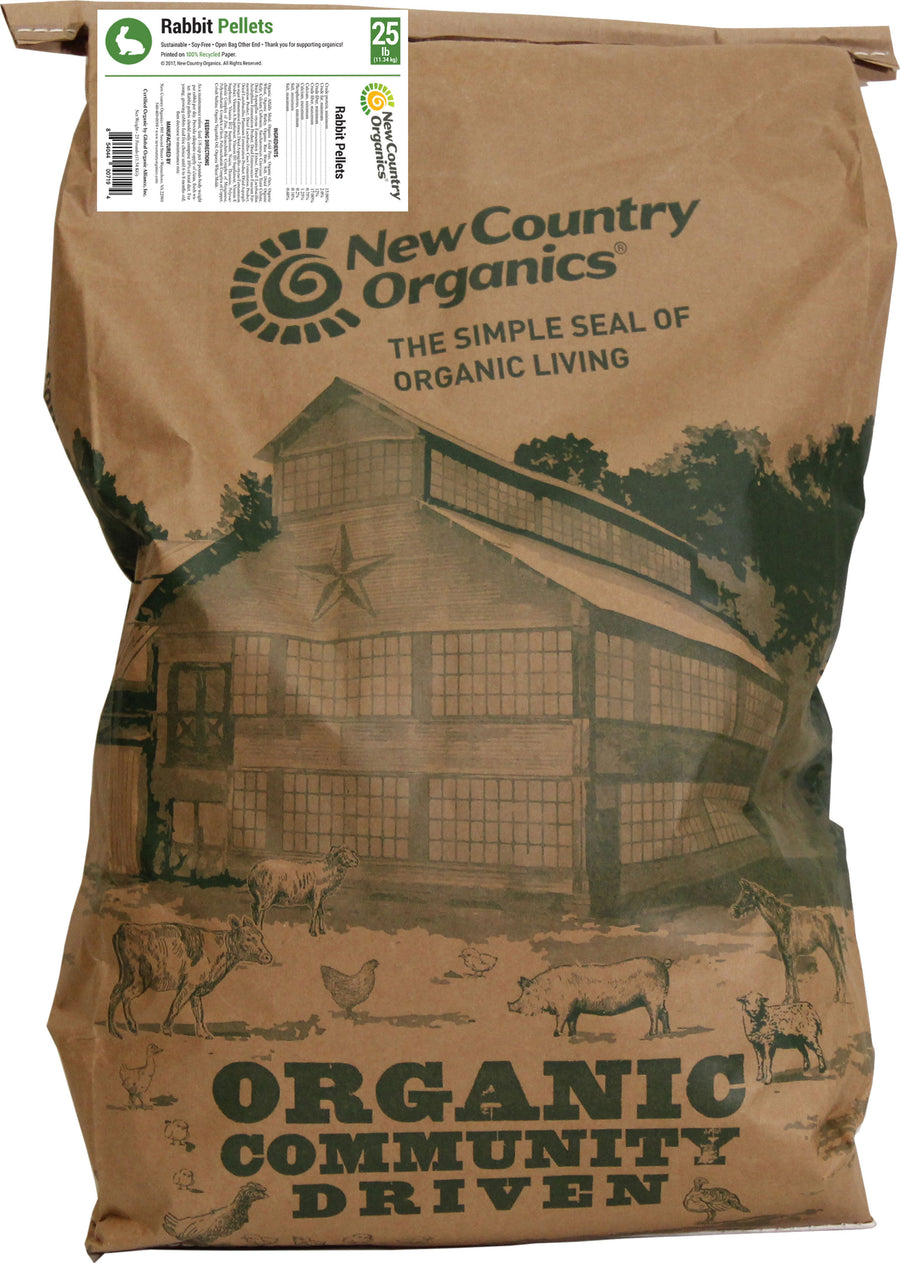 New Country Organics Rabbit Pellets, 25 lb