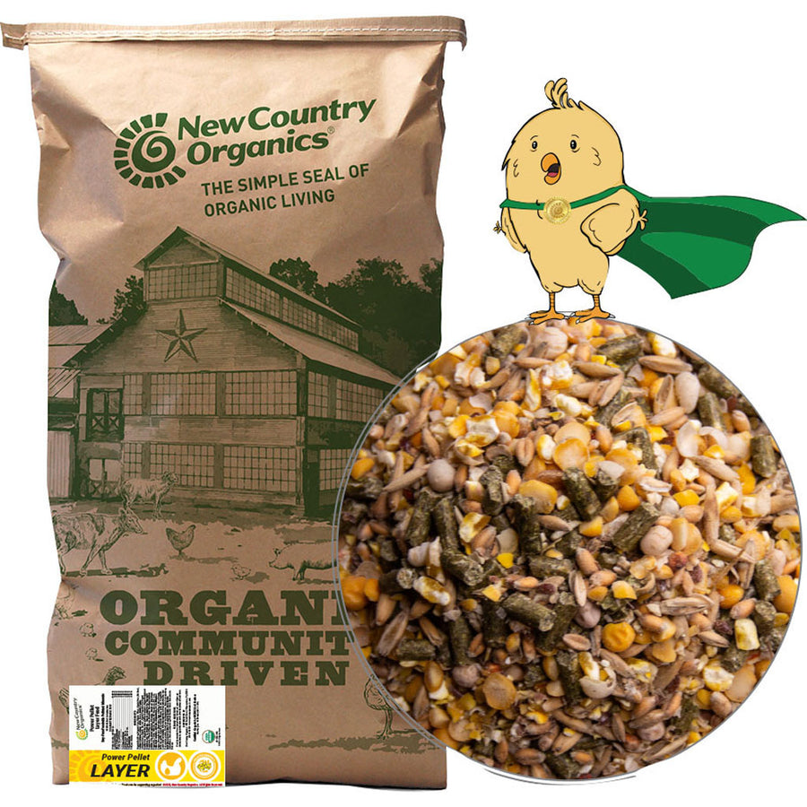New Country Organics Power Pellet Layer Feed, 40 lb
