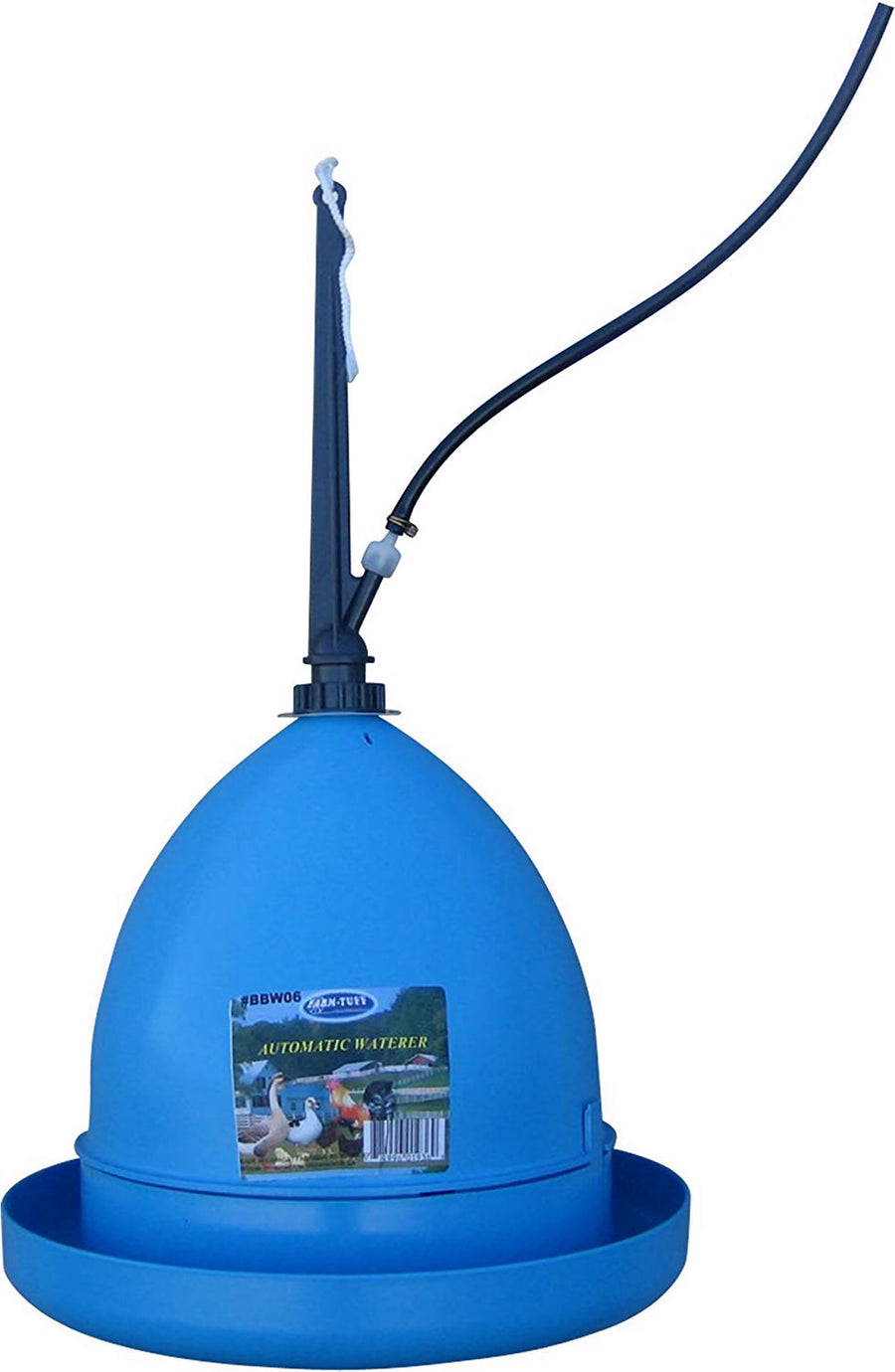 Farm-Tuff Plastic Poultry Hanging Waterer, Blue, 14x14x13 in
