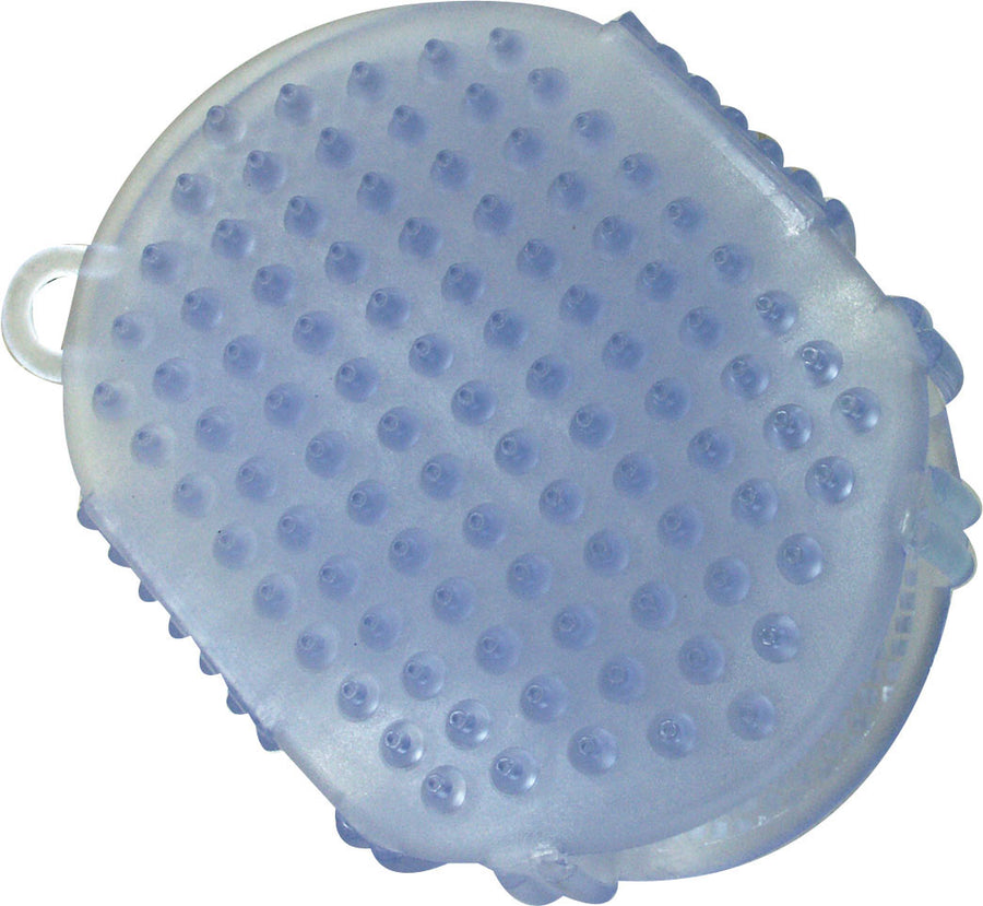 Horse & Livestock Prime Gel Scrubbies, Blue, 6 in - Curry Combs