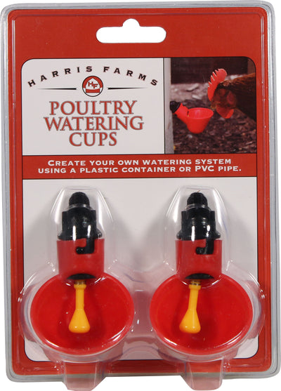 Free Range Plastic Poultry Watering Cups, Red, 2 pk - Parts
