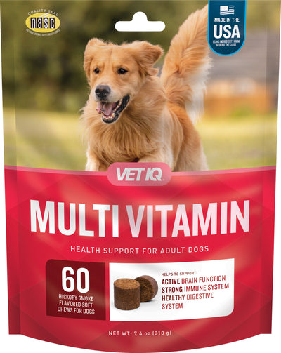 Vetiq Multivitamin Soft Chew, Hickory Smoke, 60 ct - Supplements