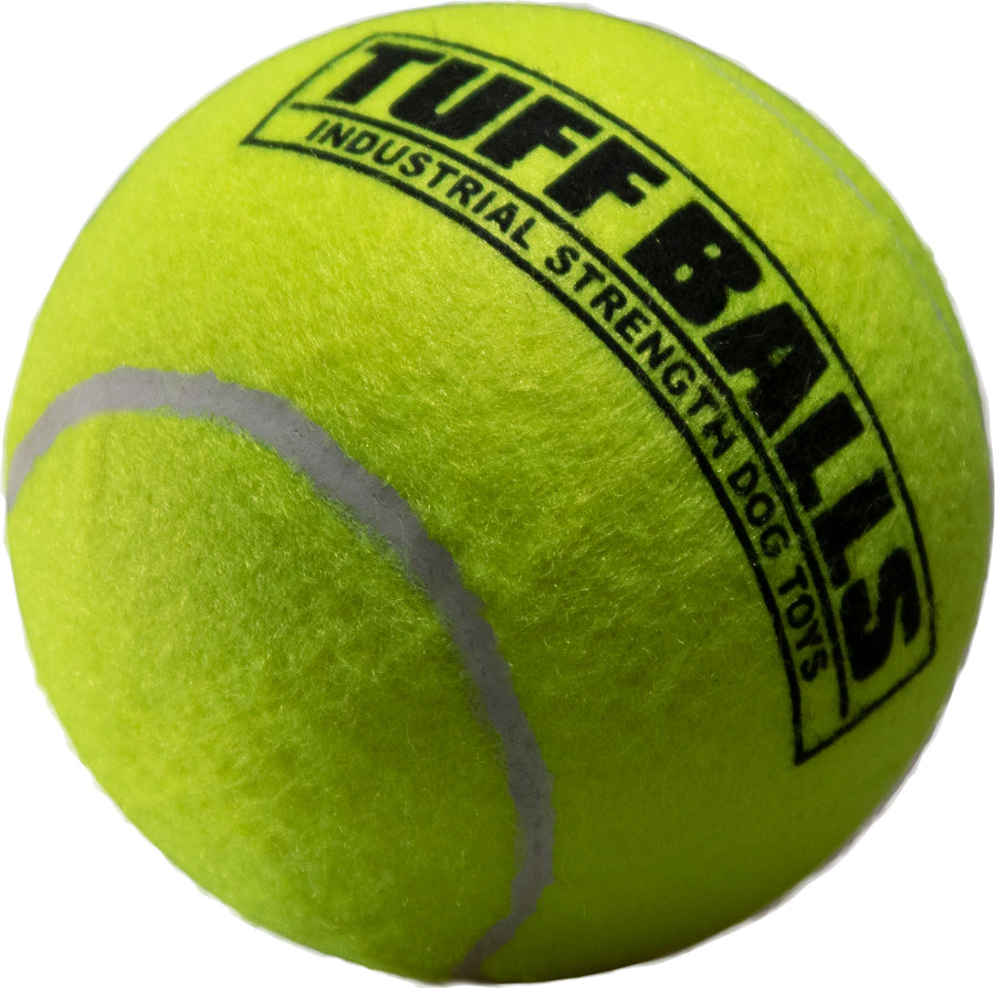 Petsport Giant Tuff Balls Bulk, Yellow, 4 in - Tennis Material