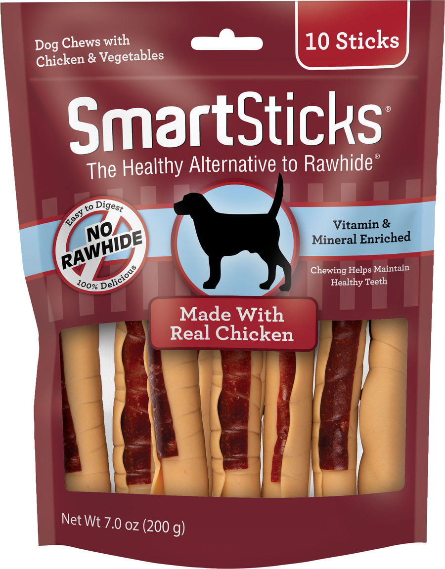 Smartbones Smartsticks, Chicken, 10 pk - Long Lasting Chews