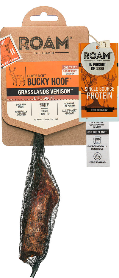 Roam Bucky Hoof Grassland Venison, Venison, 1 pk - Rawhide/ Body Parts