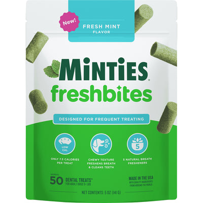 Vetiq Minties Dental Fresh Bites for Dogs, 5 oz - Dental Care