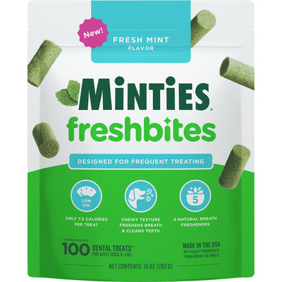 Vetiq Minties Dental Fresh Bites for Dogs, 10 oz - Dental Care