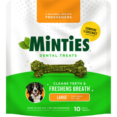 Vetiq Minties Dental Bone for Dogs, lg-14 oz - Dental Care