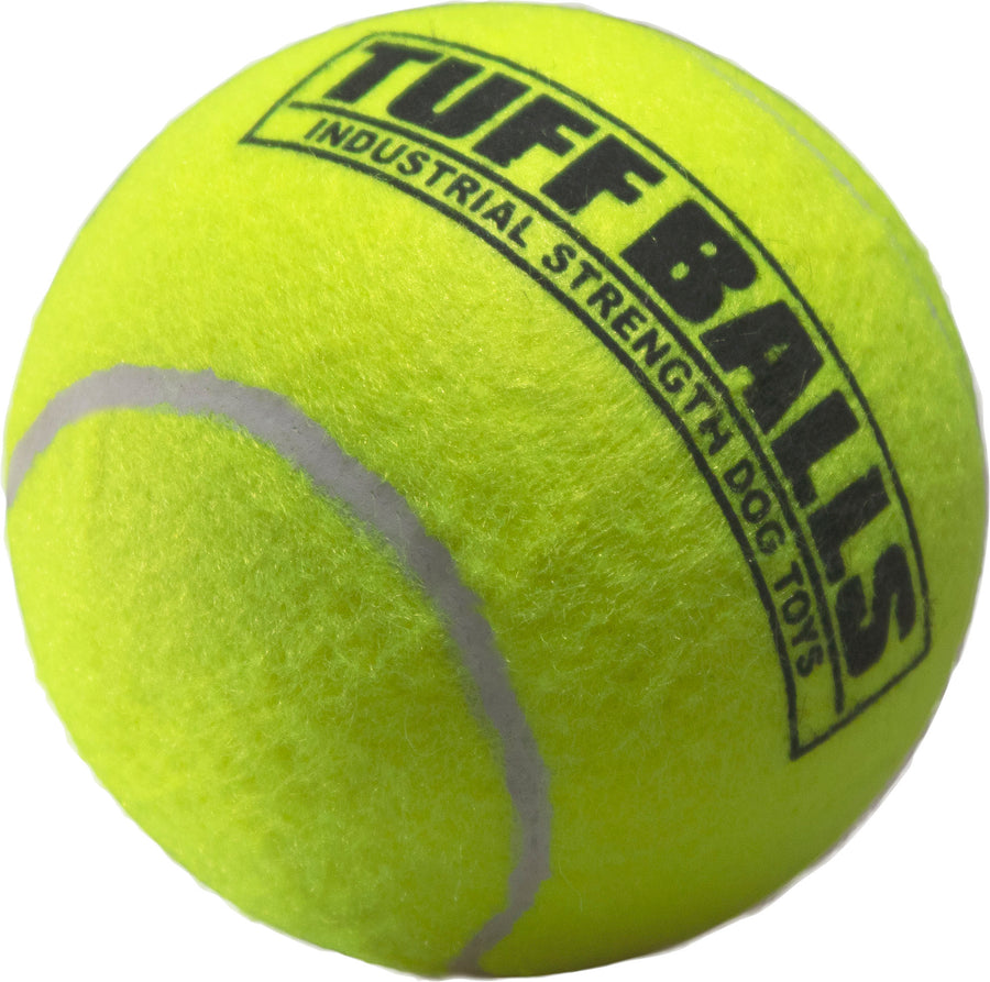 Petsport Giant Tuff Balls, Yellow, 4 in - Tennis Material
