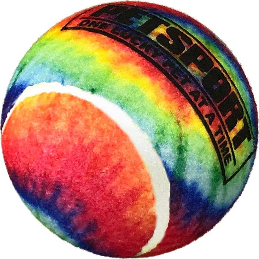 Petsport Tie Dye Squeak Ball, Tie Dye, 4 in - Tennis Material