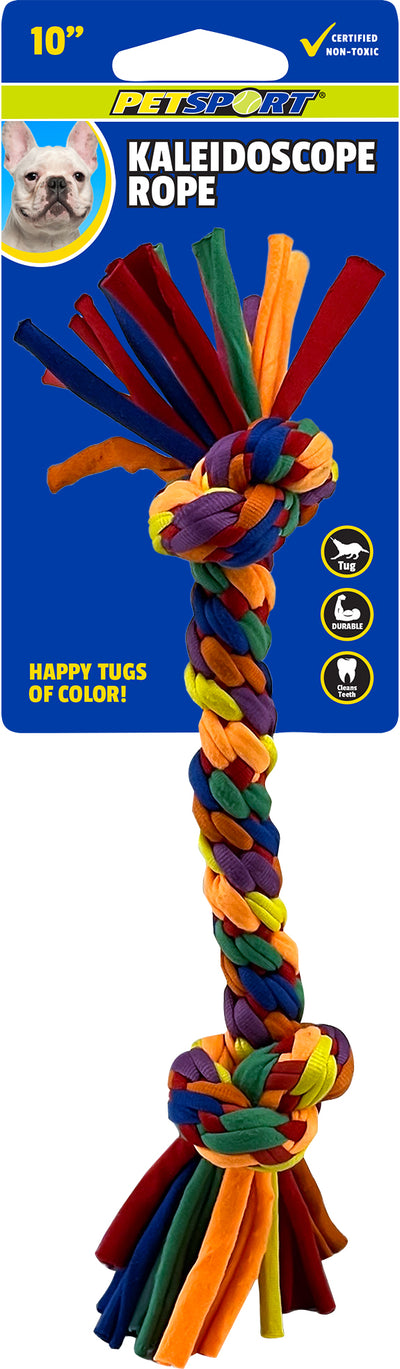 Petsport Kaleidoscope Rope Small 2 Knot, 10 in