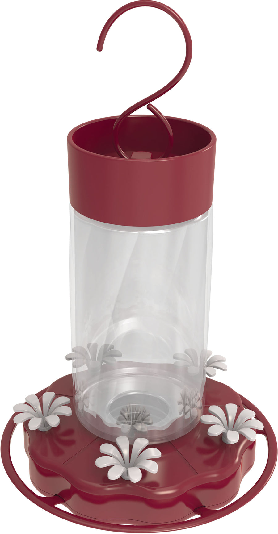 Nature's Way Scarlet Swirl Glass Hummingbird Feeder, Red, 20 oz - Hummingbird Feeder-Glass