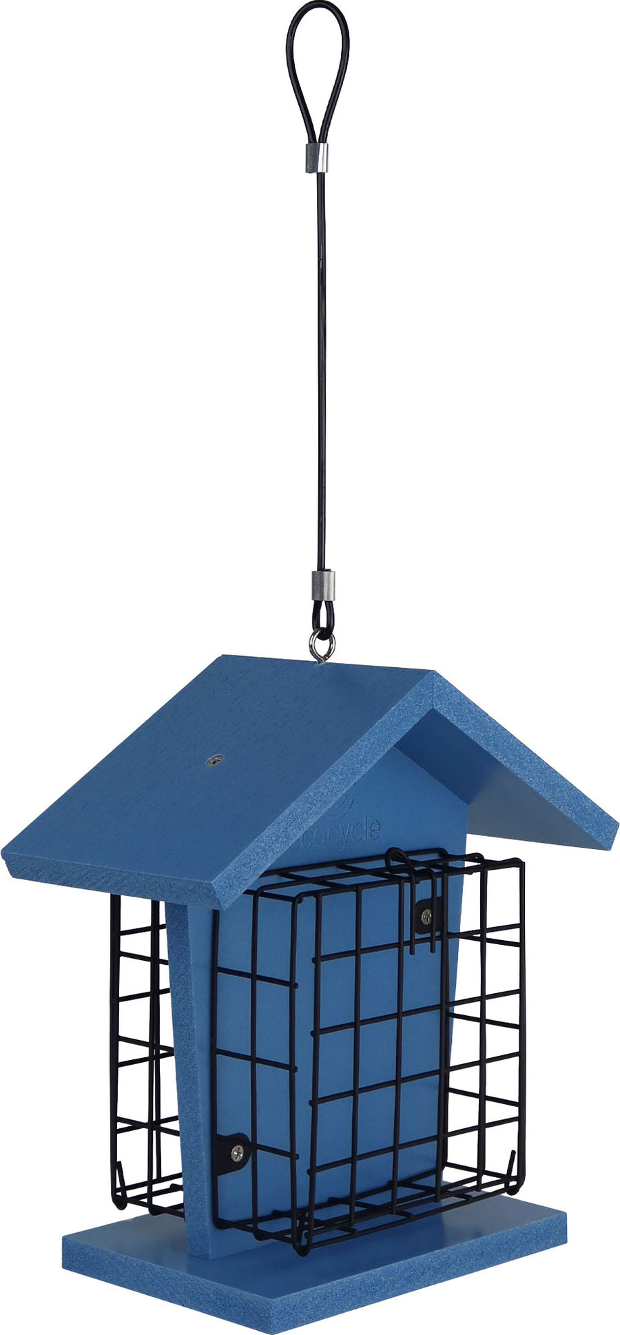 Nature's Way Ecocycle Suet Snacker Bird Feeder, Blue, 2 Cakes - Suet and Seed Cake Feeders
