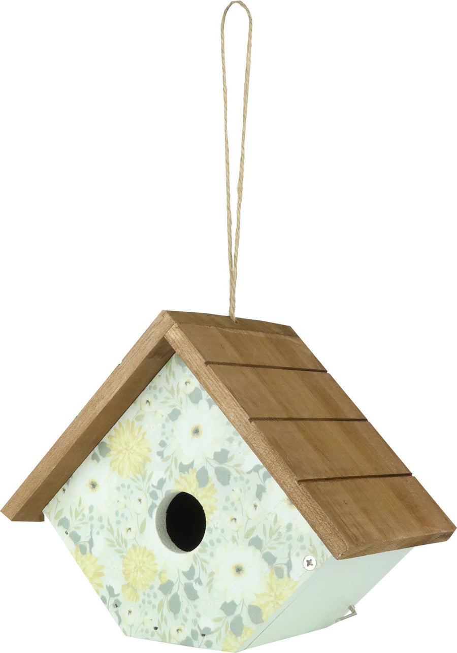 Nature's Way Decorative Wren House - Blooming Nest, Green - Houses-Bird
