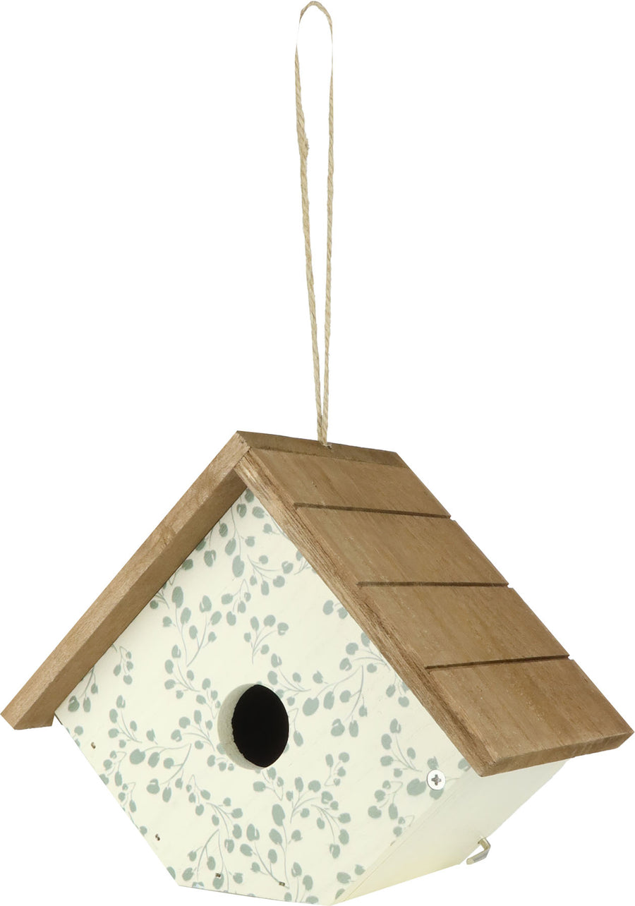 Nature's Way Decorative Wren House - Ivy Perch, White - Houses-Bird