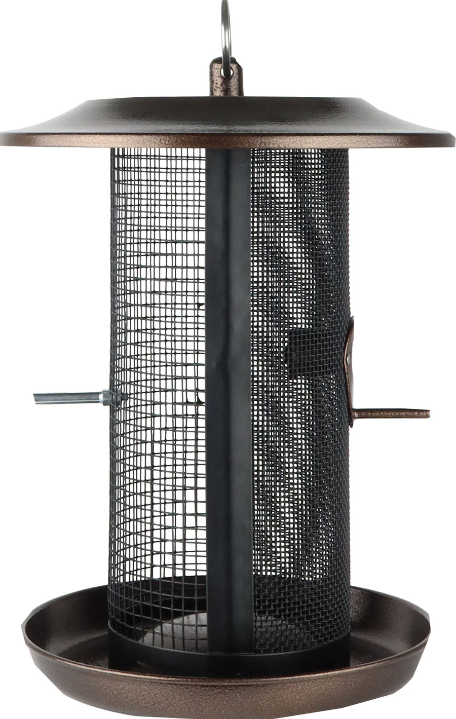 Nature's Way Beloved Bronze Dual-Chamber Metal Mesh Bird Feeder, Bronze, 2.375 qt - Magnum/Mesh Feeders