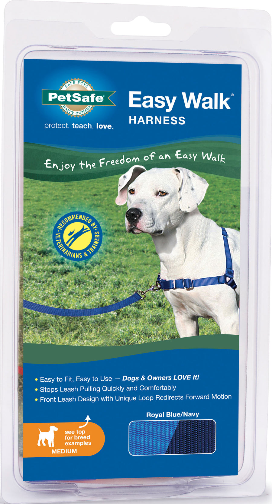 Petsafe Easy Walk Dog Harness, Royal Blue/Navy, MD - Harnesses