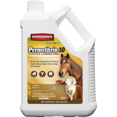 Gordon's Permethrin 10 Livestock & Premise Spray, 1 gal - On Animal Concentrate