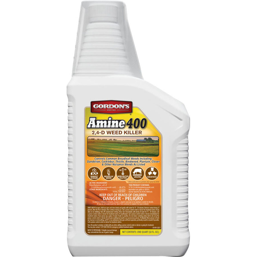 Gordon's Amine 400 2 4-d Broadleaf Weed Killer Concentrate, 32 oz