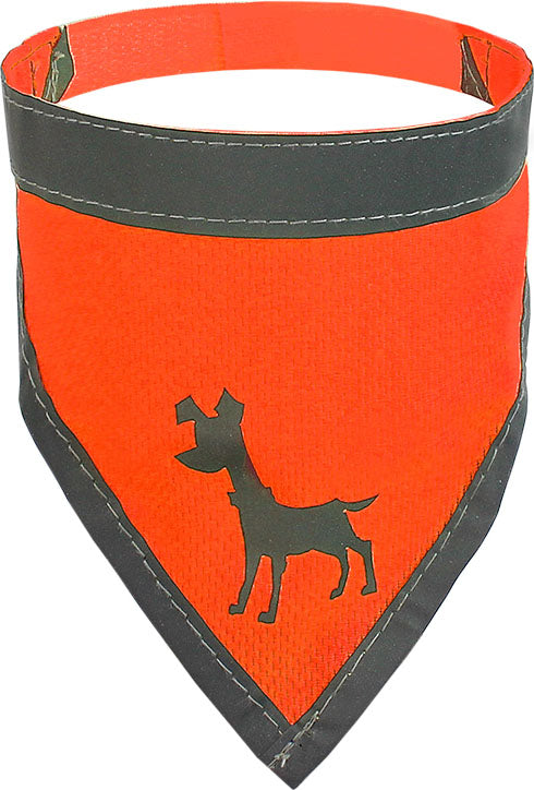 Alcott Visibility Dog Bandana, Neon Orange, SM - Clothing