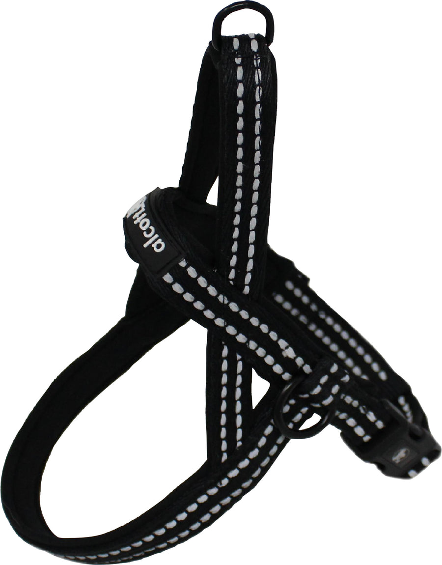 Alcott Rope Norwegian Harness, Bright Black, MD - Harnesses