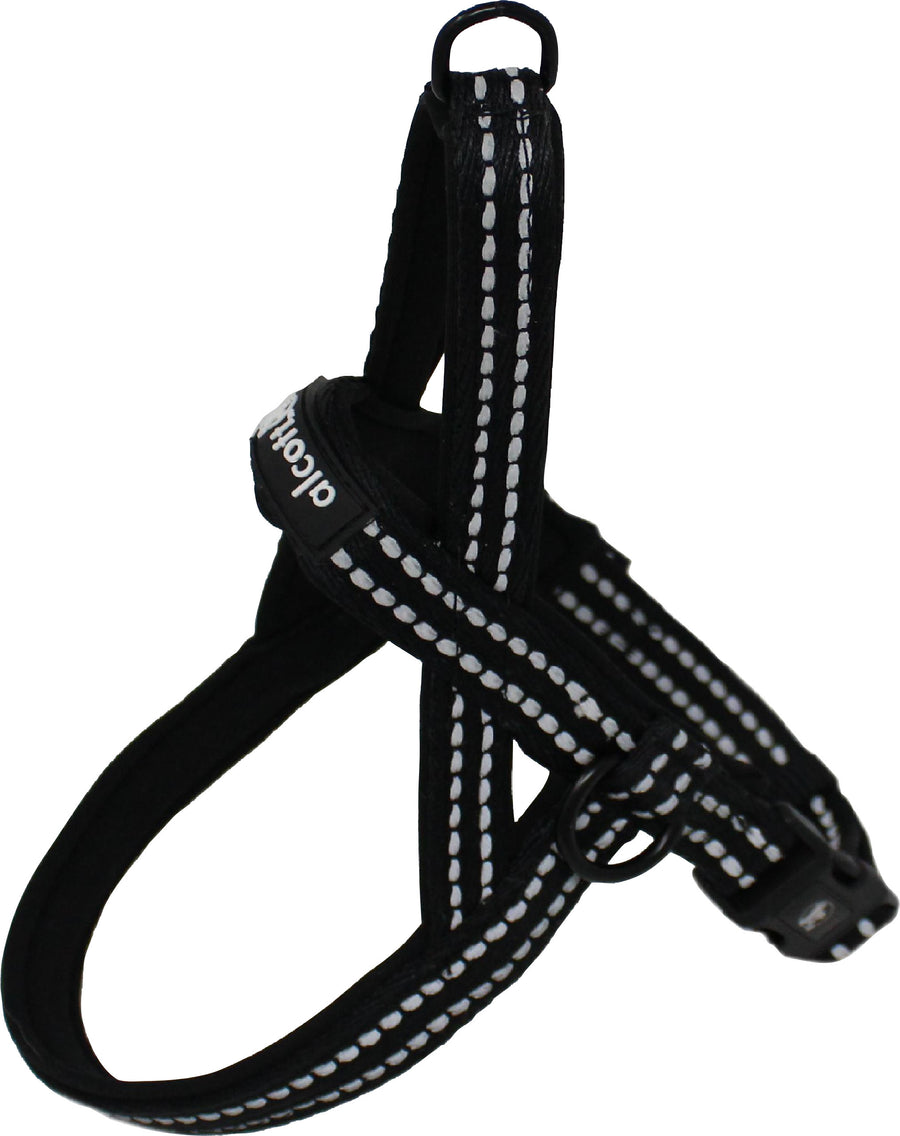 Alcott Rope Norwegian Harness, Bright Black, LG - Harnesses