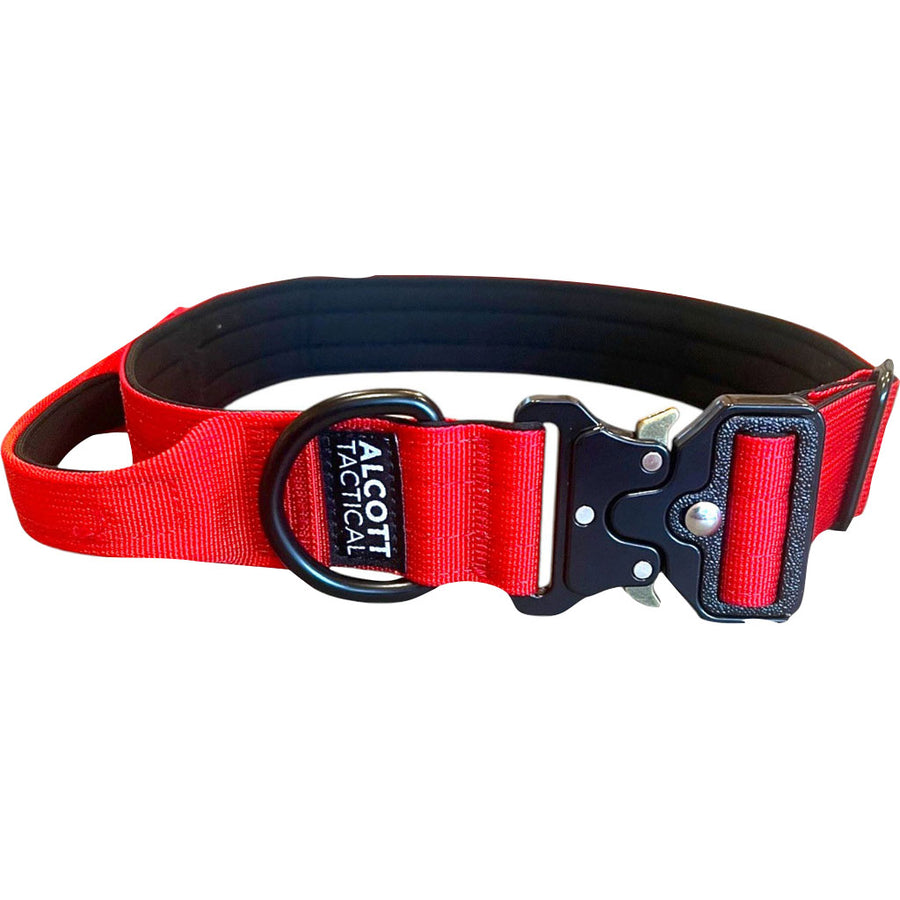 Alcott Tactical Collar, Bright Red, XL - Specialty