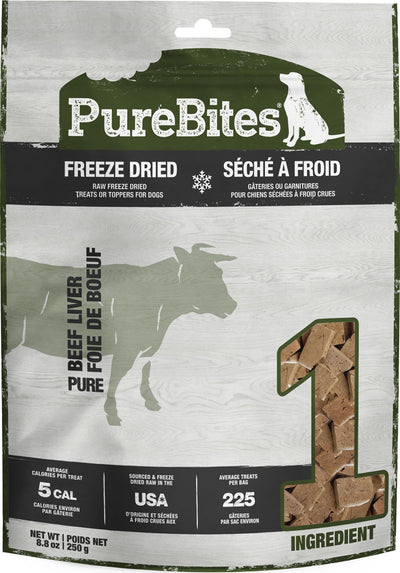 Purebites Freeze Dried Dog Treats, Beef Liver, 8.8 oz - Soft Treats