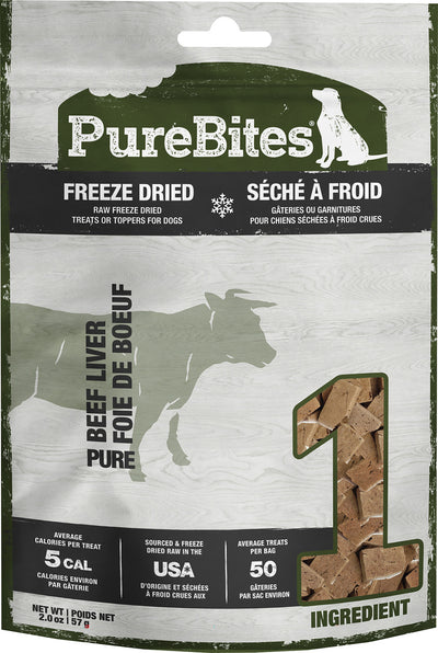 Purebites Freeze Dried Dog Treats, Beef Liver, 2 oz - Soft Treats