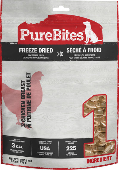 Purebites Freeze Dried Dog Treats, Chicken Breast, 6.2 oz - Soft Treats