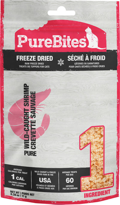 Purebites Freeze Dried Cat Treats, Shrimp, .38 oz - Pet