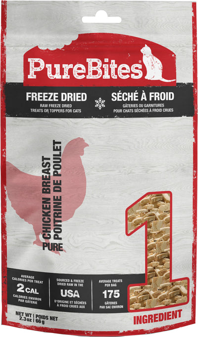 Purebites Freeze Dried Cat Treats, Chicken Breast, 2.3 oz - Edibles