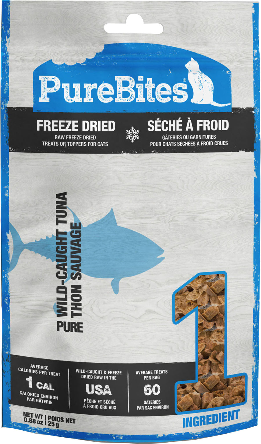 Purebites Freeze Dried Cat Treats, Tuna, .88 oz - Pet
