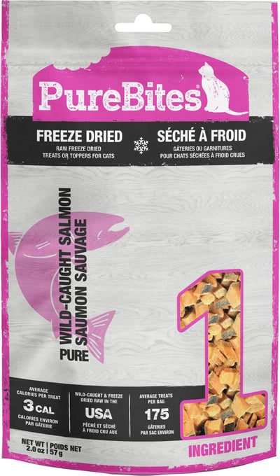 Purebites Freeze Dried Cat Treats, Salmon, 2 oz - Edibles
