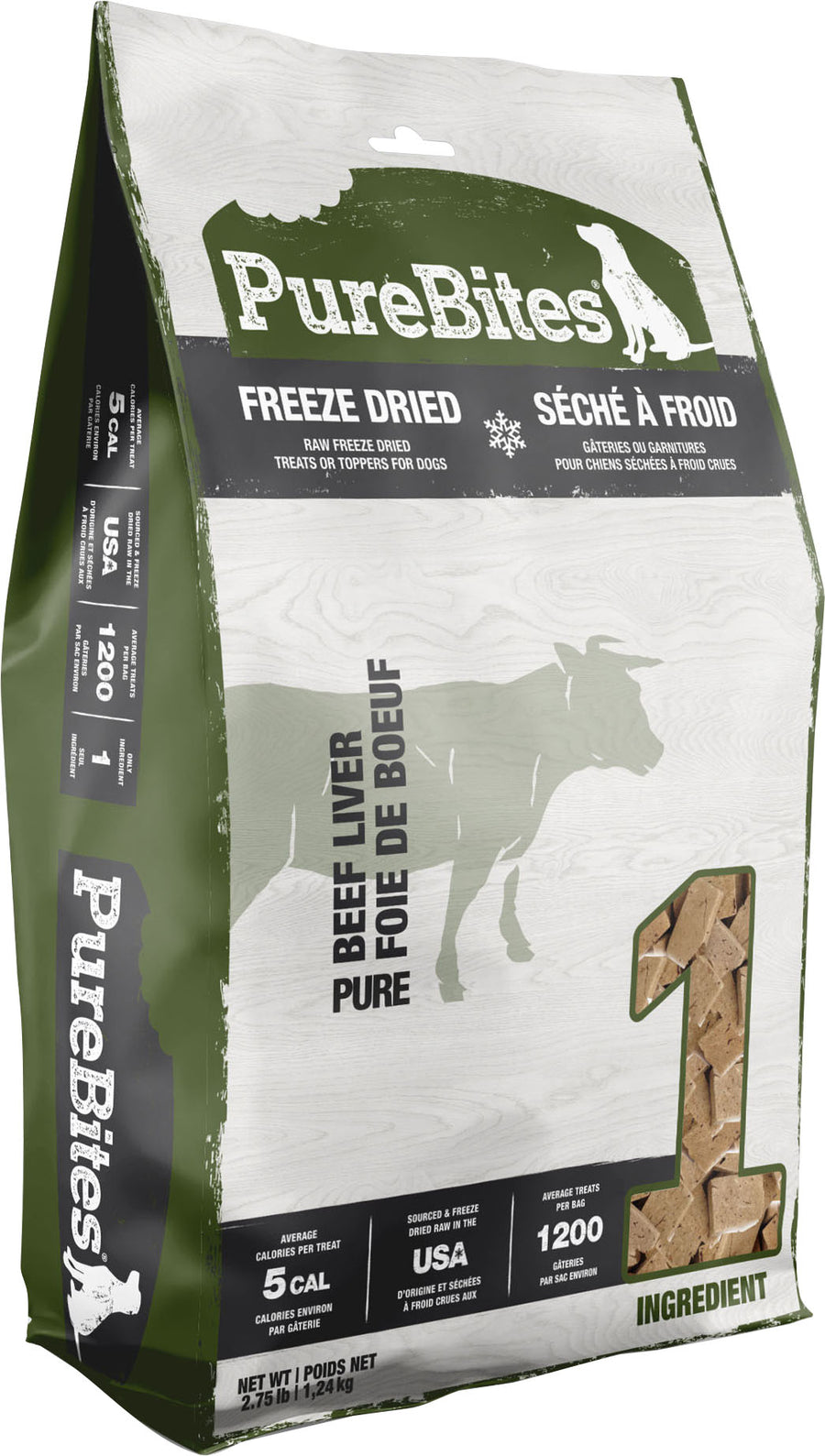 Purebites Freeze Dried Dog Treats, Beef Liver, 44 oz - Soft Treats