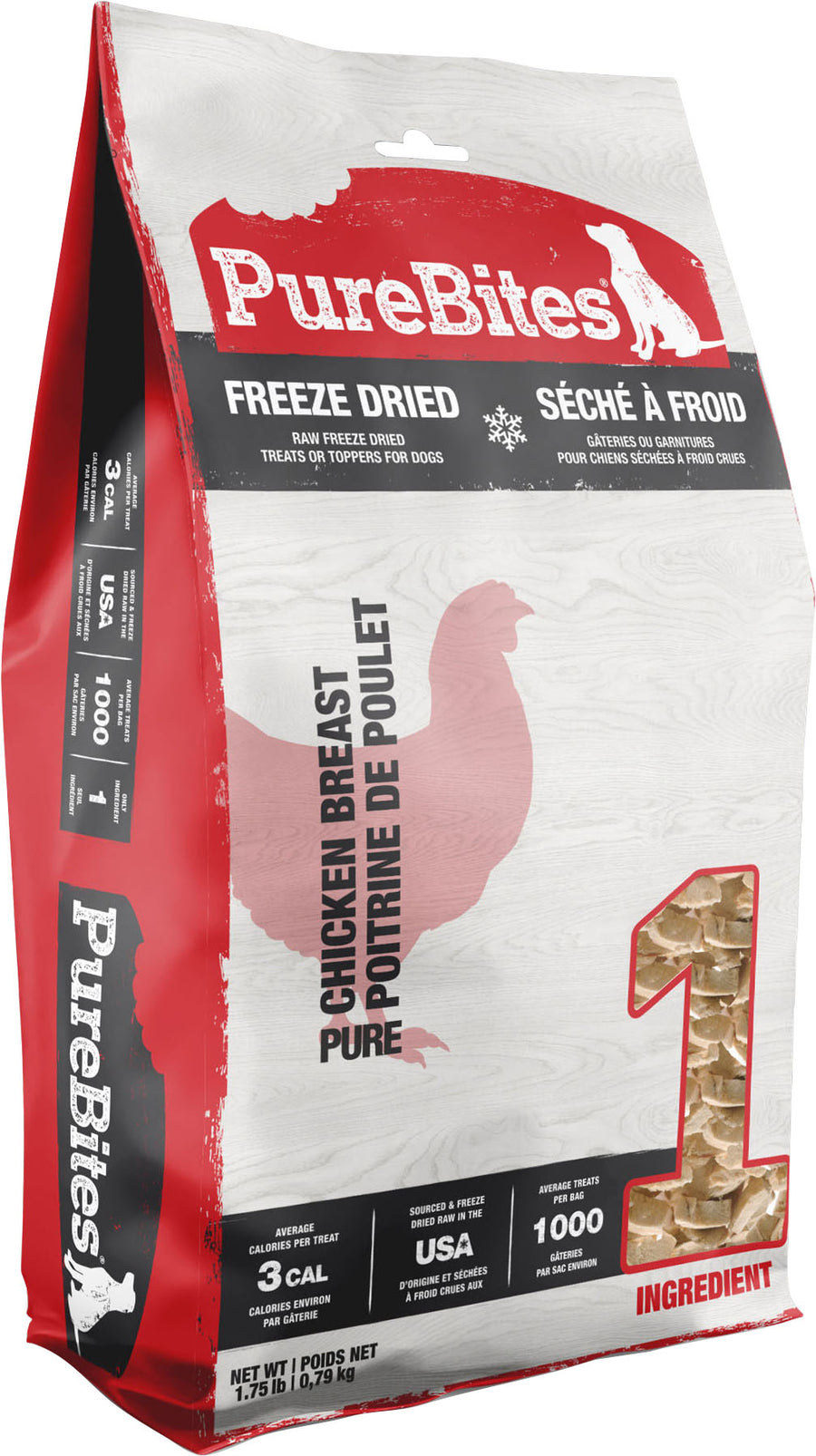 Purebites Freeze Dried Dog Treats, Chicken Breast, 28 oz - Soft Treats