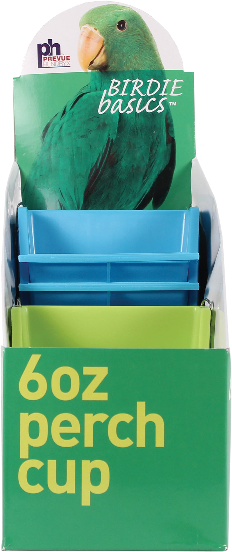 Prevue Pet Birdie Basics Perch Cups Display, 6 oz-12 pk - Dishes