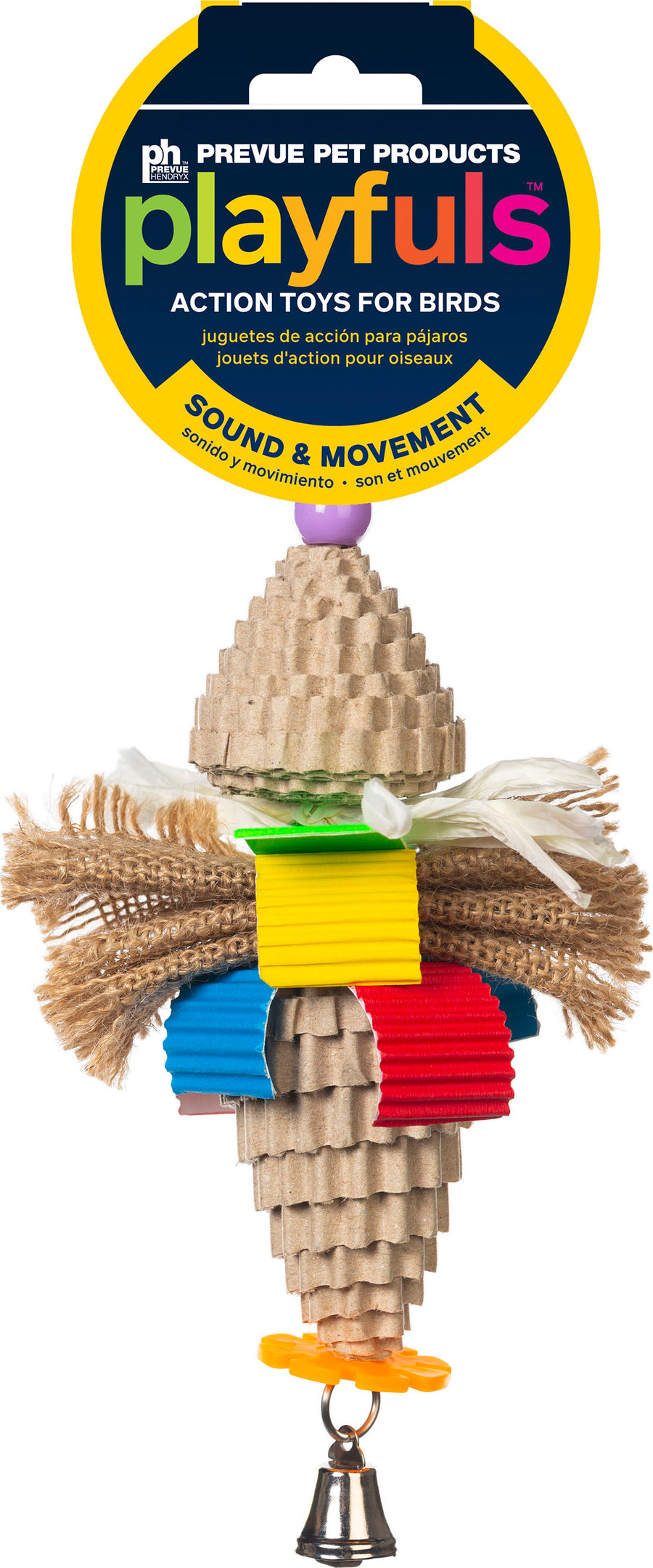 Prevue Pet Playfuls Mr. Mustache Bird Toy - General