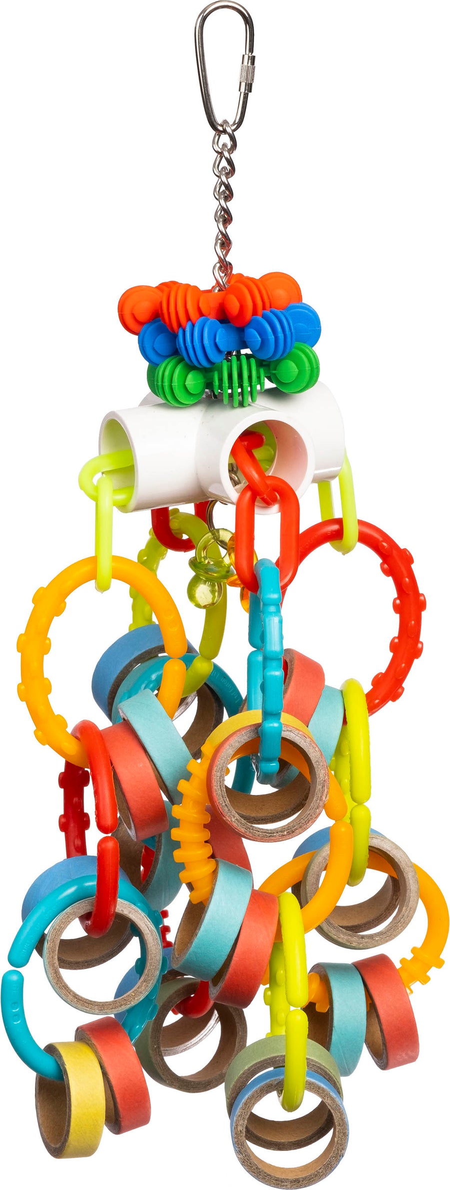 Prevue Pet Loops n Rings Bird Toy, 4x4x13.5 in - General