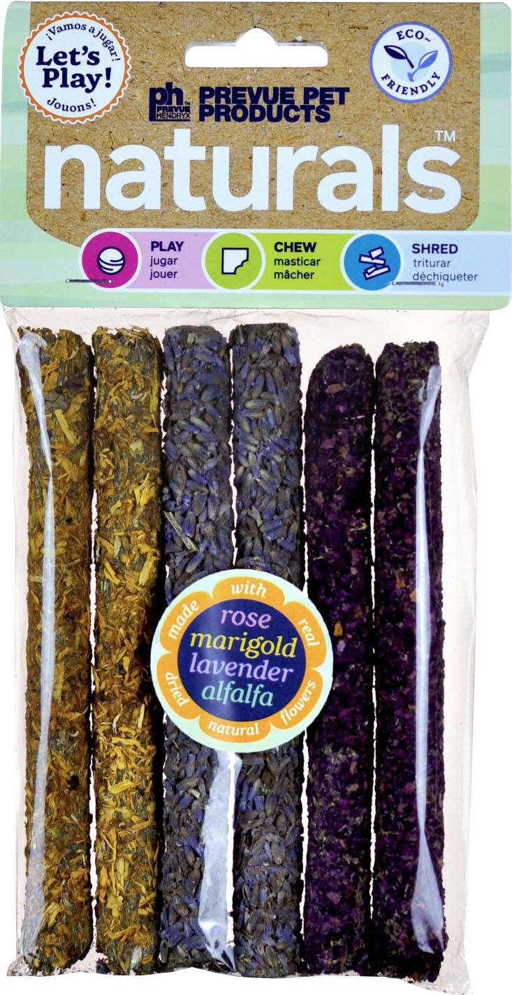 Prevue Pet Natural Flower Chew Sticks Small Animal Chew - Edibles