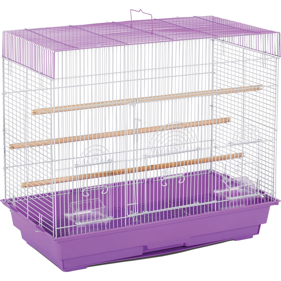 Prevue Pet Parakeet/Finch Flight Bird Cage, Lilac/White, 26x14x22.25 in - Cages
