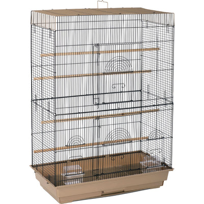 Prevue Pet Tall Flight Bird Cage, Brown/Black, 26x14x36 in - Cages