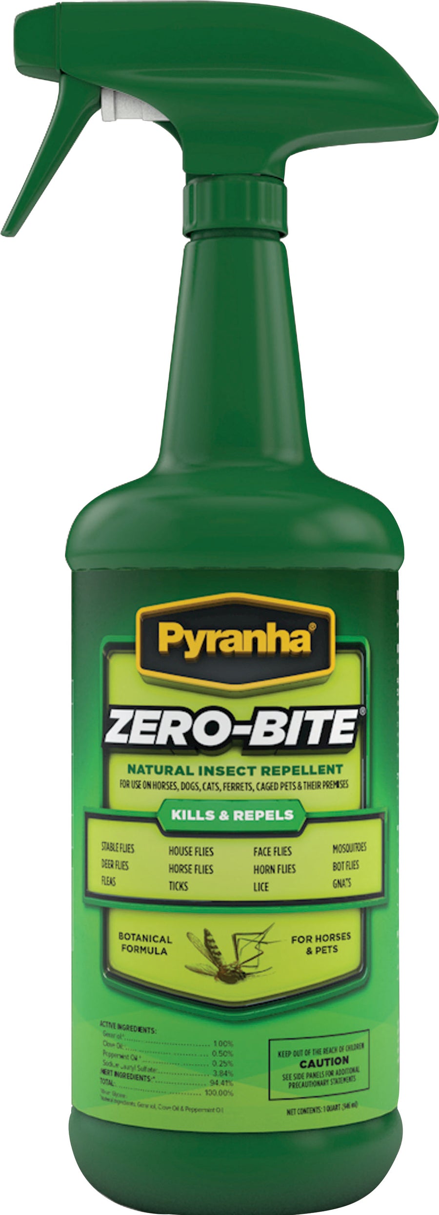 Pyranha Zero-Bite Natural Insect Spray RTU, 1 qt
