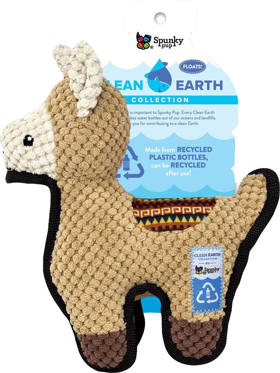 Spunky Pup Spunkypup Clean Earth Textured Recycled Llama, LG - Plush