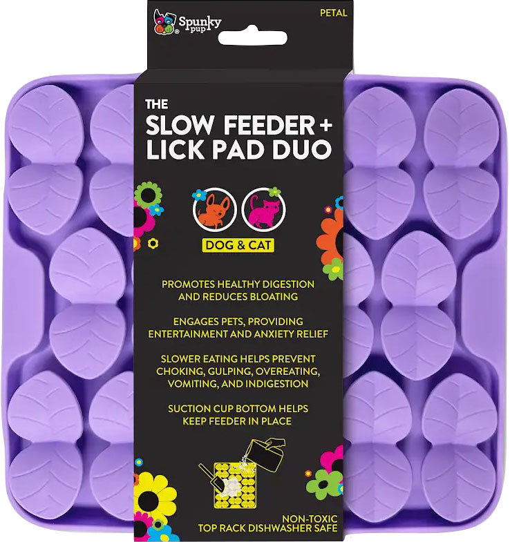 Spunky Pup Spunkypup Slow Feeder & Lick Pad Duo Petal, O/s - Specialty Feeders