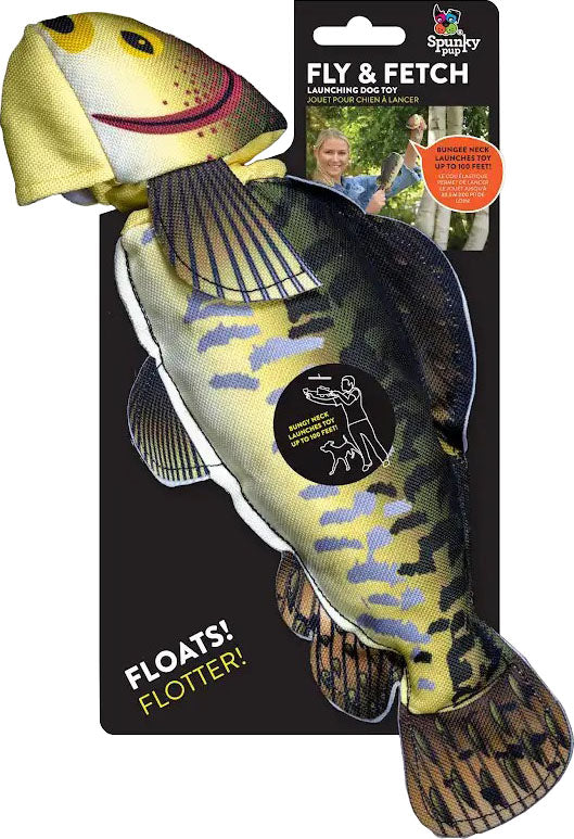 Spunky Pup Spunkypup Fly & Fetch Launch Plush Toy Fish, O/s - Launchers